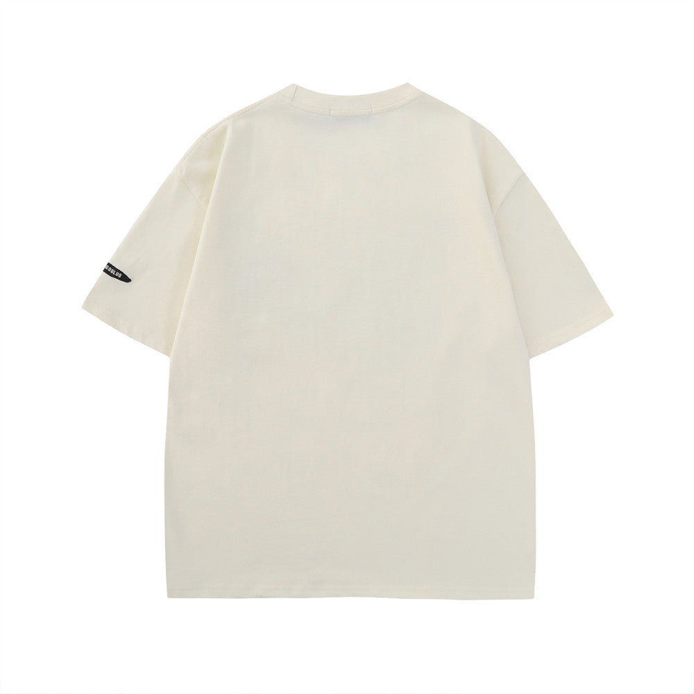 Creative Printing Short Sleeved T-shirt Male