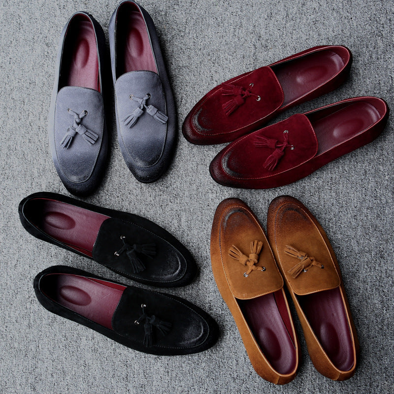Herren-Lederhalbschuhe