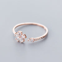 S925silver ring Rose gold