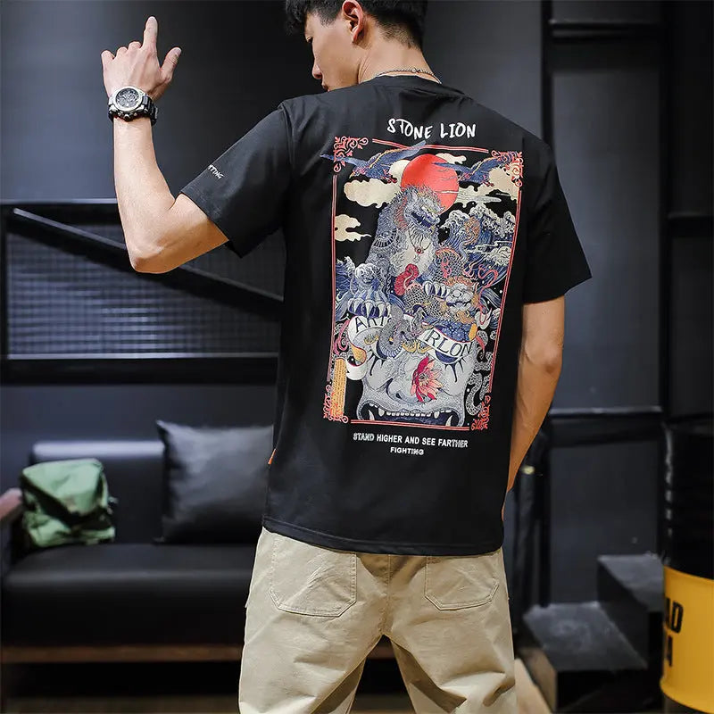 Large size T-shirt print T-shirt Mijn winkel