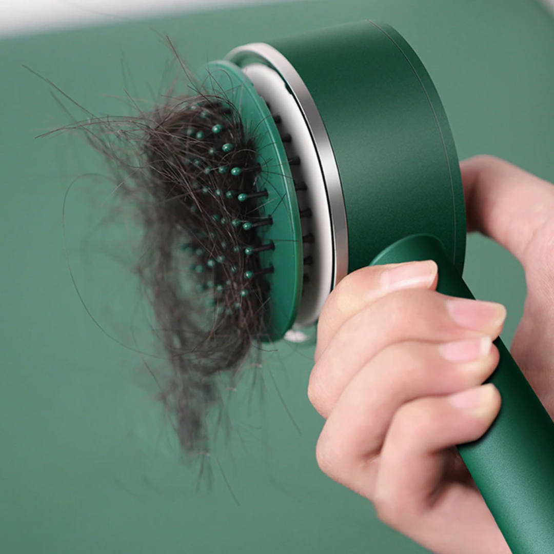 Zauberhafte Magic-Air Haarbürste | Selbstreinigende Massagebürste für strahlend gesundes Haar