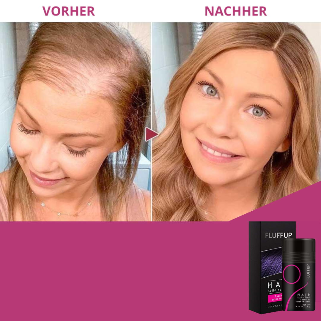 FluffUp™ Keratin Powder | Bekämpfen Sie Haarausfall (1+1 GRATIS)