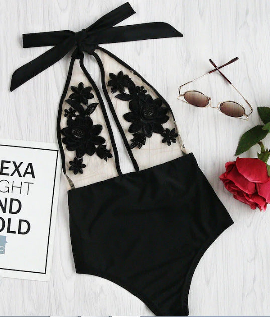 Stilvolle Applique Einteiler Bikini Set für Damen | Perfekt für Sommer & Strand