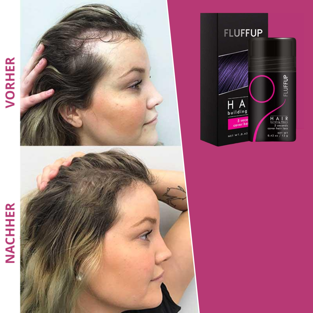 FluffUp™ Keratin Powder | Bekämpfen Sie Haarausfall (1+1 GRATIS)