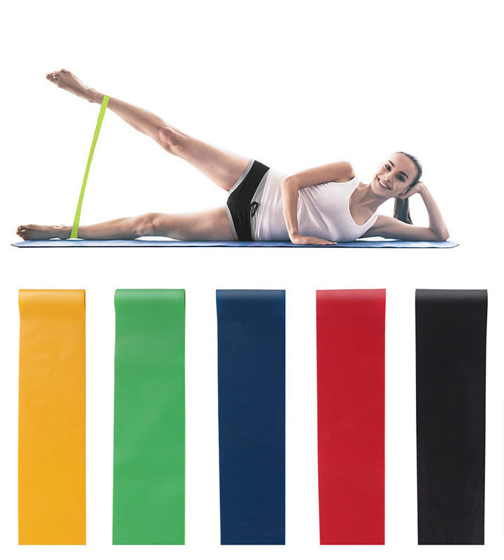 5-stufige Widerstands-Gummibänder für Yoga-Training