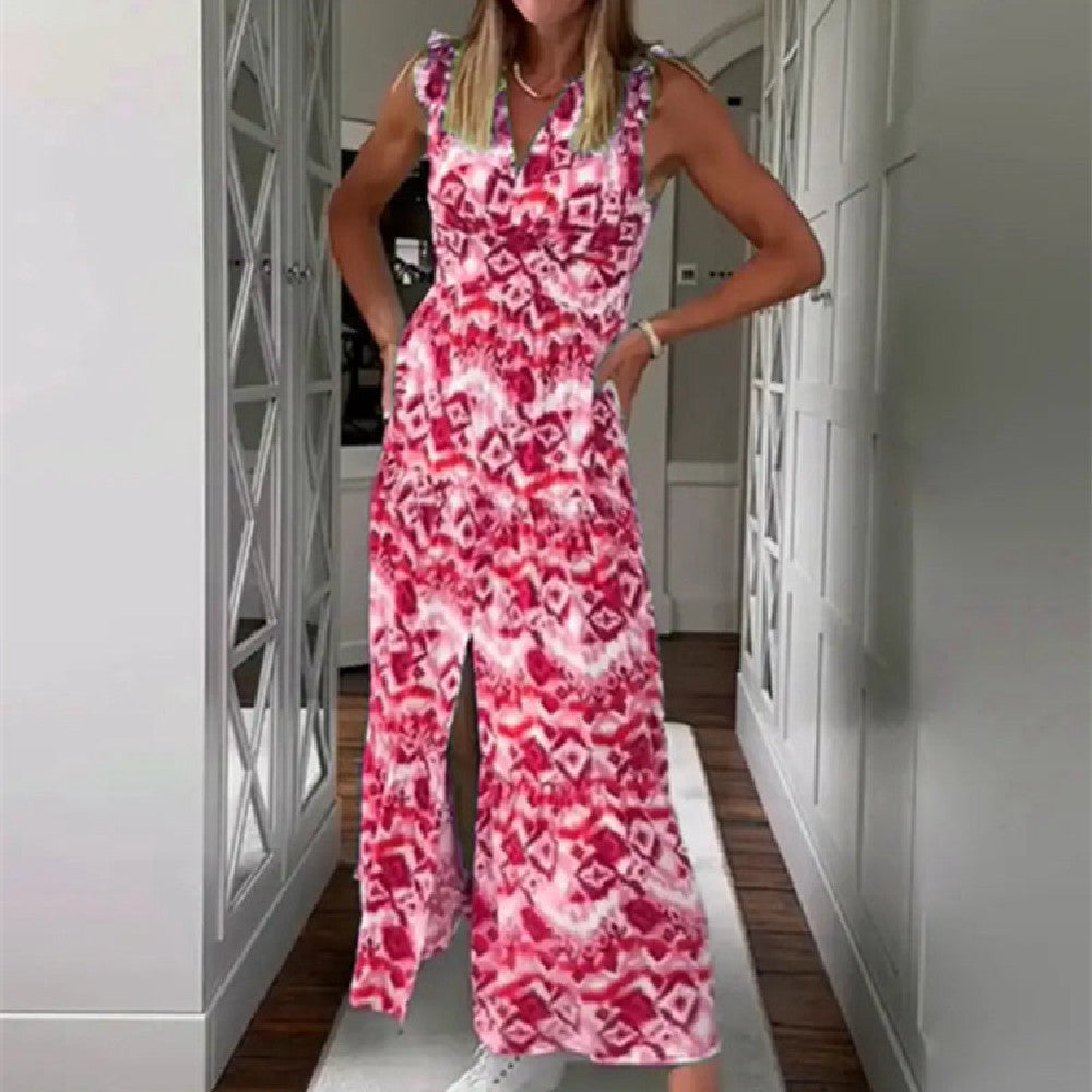 Lady Fashion Printed Dress