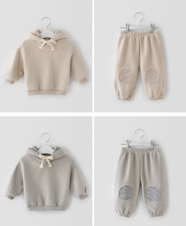 Boys And Girls Suits Korean New Kid Baby Fashionable Sports Casual Two-piece Suit