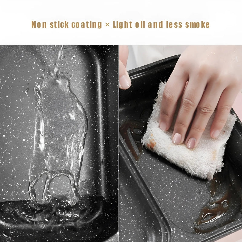 HotPot™ 2 in 1 Elektrischer Mini-Grill mit Antihaftbeschichtung