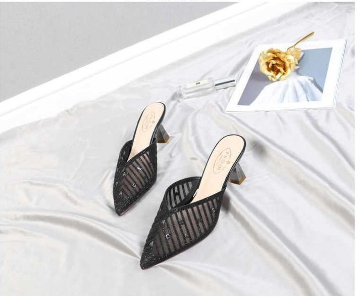 Baotou Halbschuhe Damen Stiletto – Eleganz und Komfort