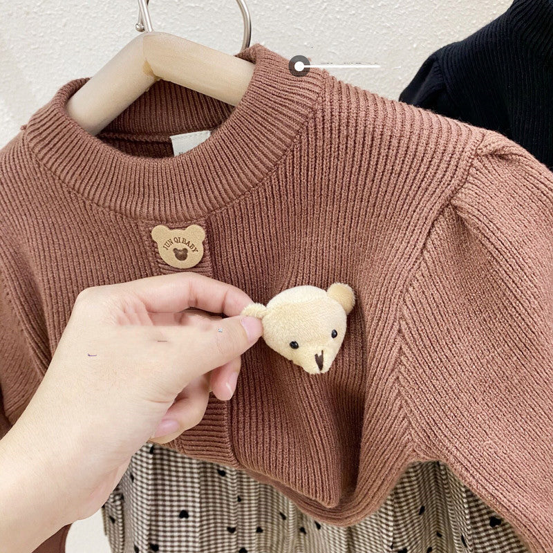 Children's Western Style Two-piece Skirt Kid Autumn