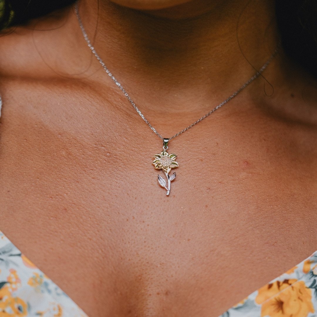 Strahlendes Sonnenblumenblüten-Halsband