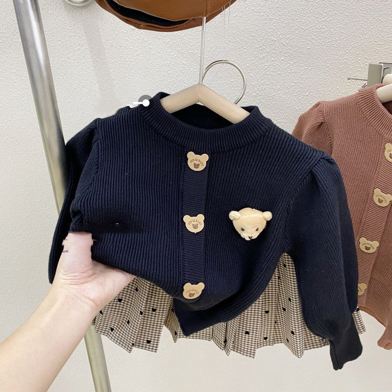 Children's Western Style Two-piece Skirt Kid Autumn