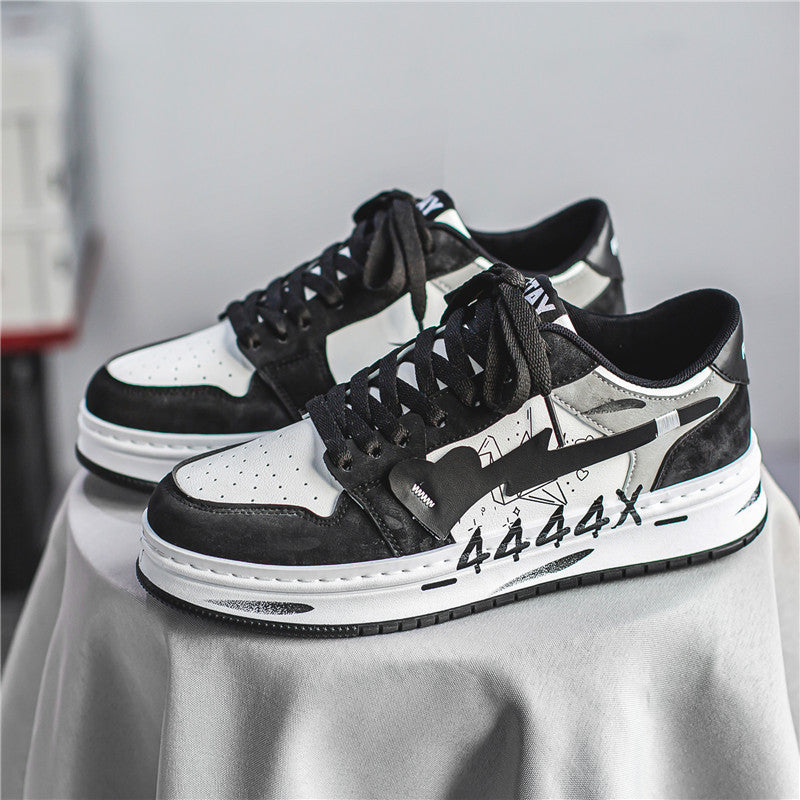 Abgenutzte Graffiti Skateboard-Schuhe für Herren