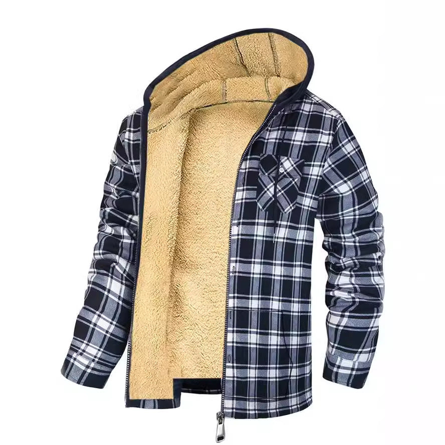Thickened Cotton-padded Plaid