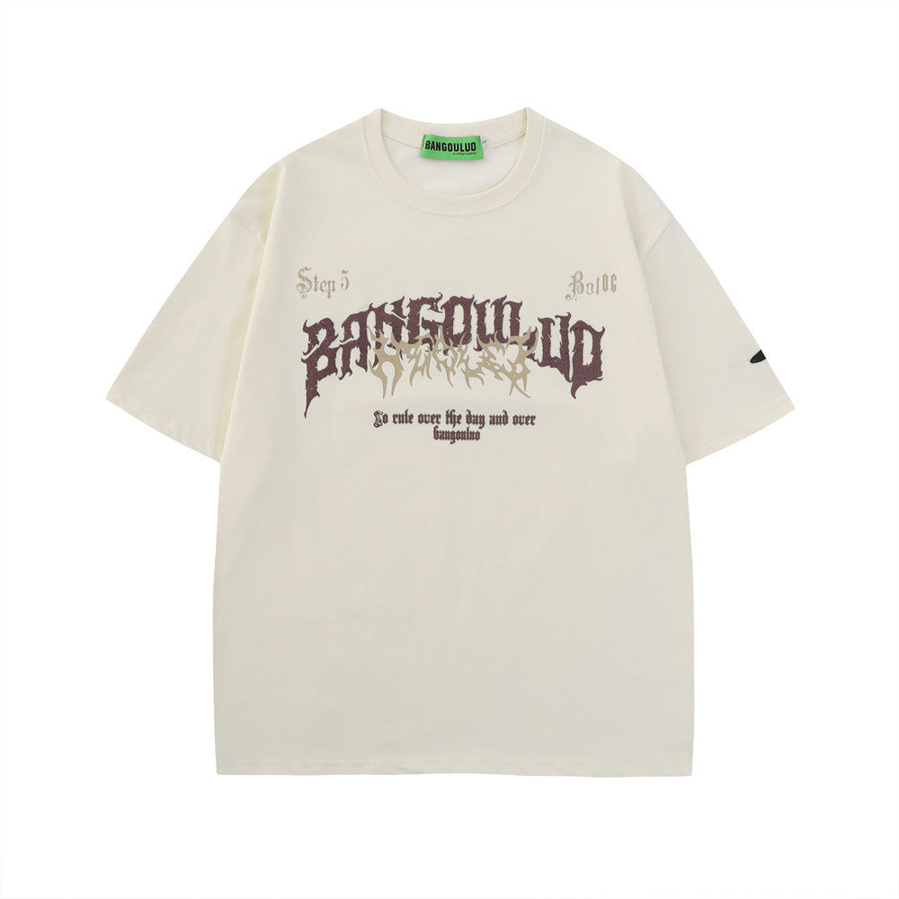 Creative Printing Short Sleeved T-shirt Male