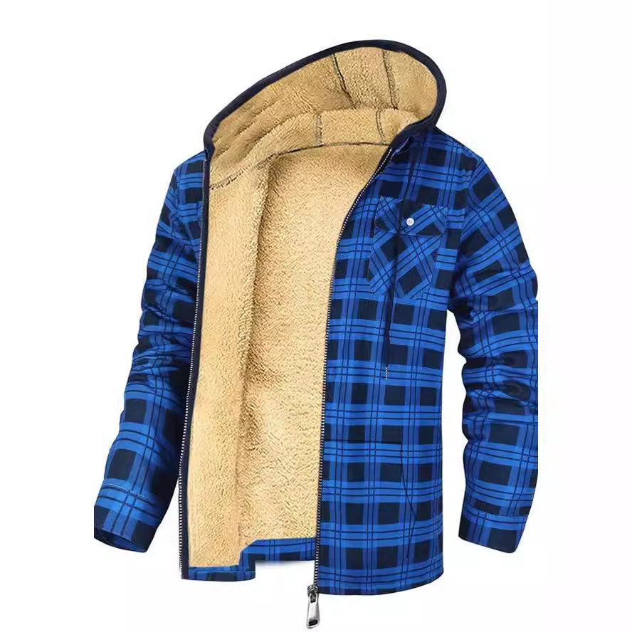 Thickened Cotton-padded Plaid