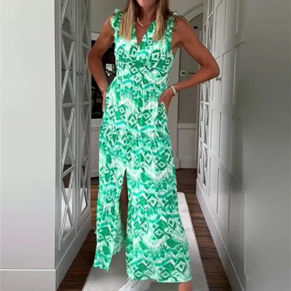 Lady Fashion Printed Dress