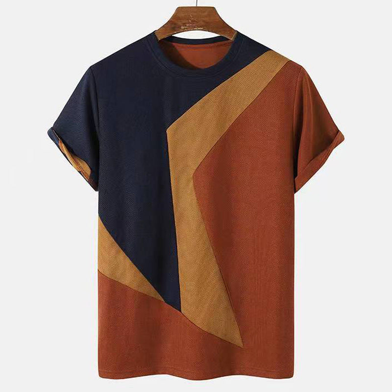 3D Gedrucktes Retro T-Shirt für Herren – Vintage Stil Kurzarm-Shirt