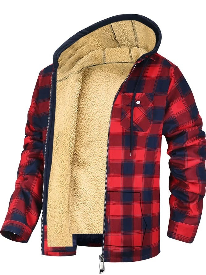 Thickened Cotton-padded Plaid