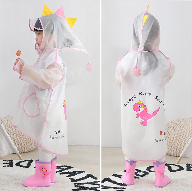 Cute Dinosaur Design Raincoat