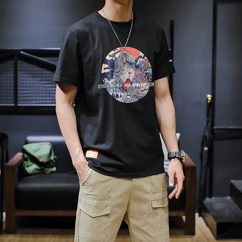 Large size T-shirt print T-shirt Mijn winkel