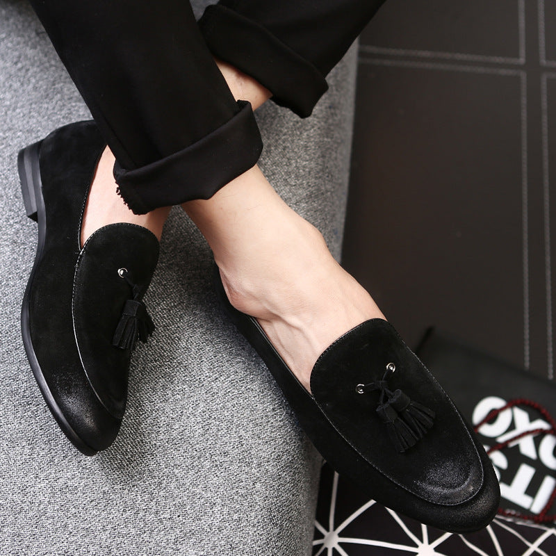 Herren-Lederhalbschuhe