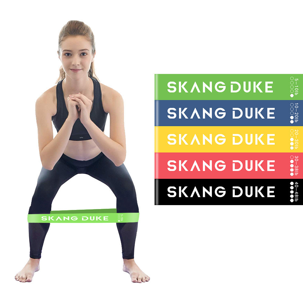 5-stufige Widerstands-Gummibänder für Yoga-Training