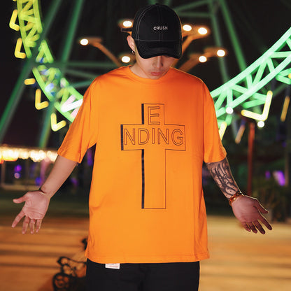 Herren Street Hip Hop Lockere T-Shirt