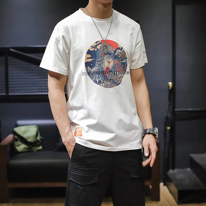Large size T-shirt print T-shirt Mijn winkel