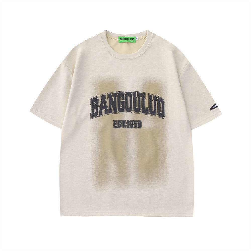 Letter Print Short-sleeve T-shirt Male