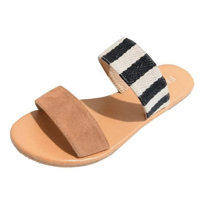 Leopard slippers sandals