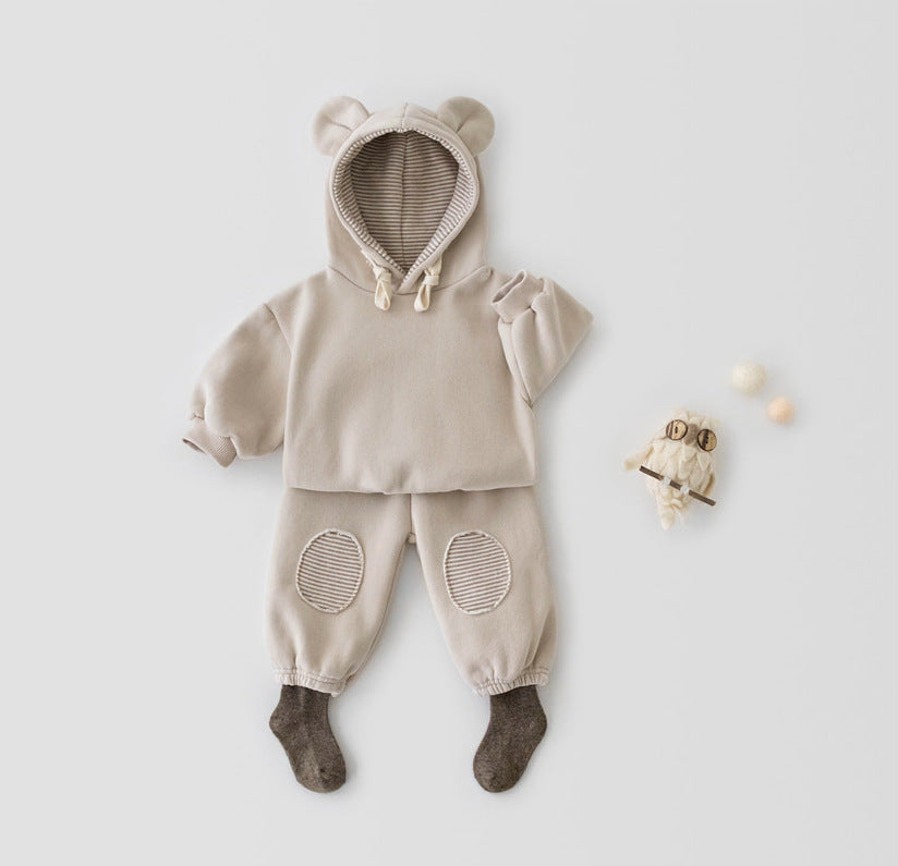 Boys And Girls Suits Korean New Kid Baby Fashionable Sports Casual Two-piece Suit