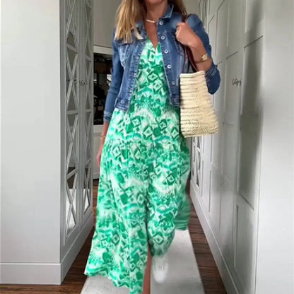 Lady Fashion Printed Dress