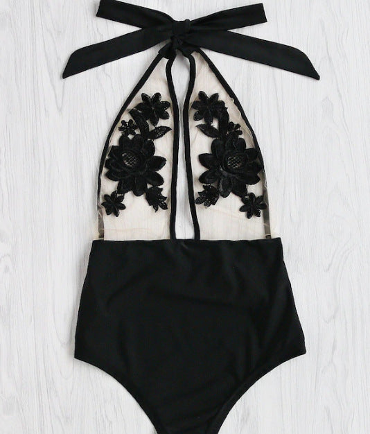 Stilvolle Applique Einteiler Bikini Set für Damen | Perfekt für Sommer & Strand