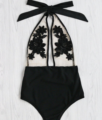 Stilvolle Applique Einteiler Bikini Set für Damen | Perfekt für Sommer & Strand