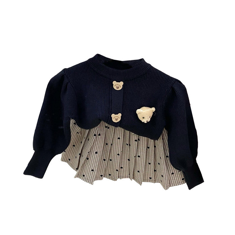 Children's Western Style Two-piece Skirt Kid Autumn