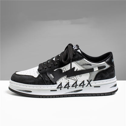 Abgenutzte Graffiti Skateboard-Schuhe für Herren