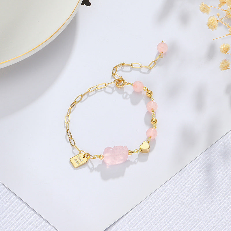Crystal Bracelet  Crystal Korean Niche Bracelet Bracelet Pi Xiu Love Bracelet