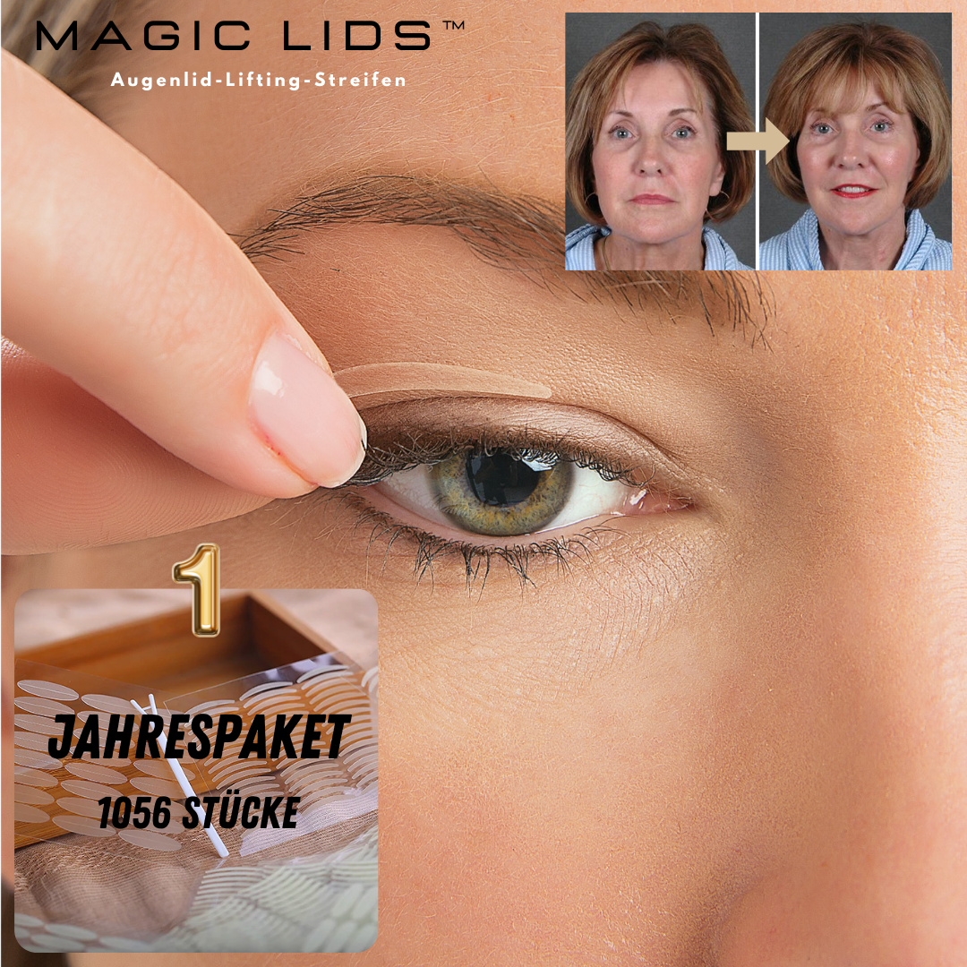 MagicLids™ | Natürlich Schönheit für Ihre Augen – Jahrespaket mit Augenlidstrips