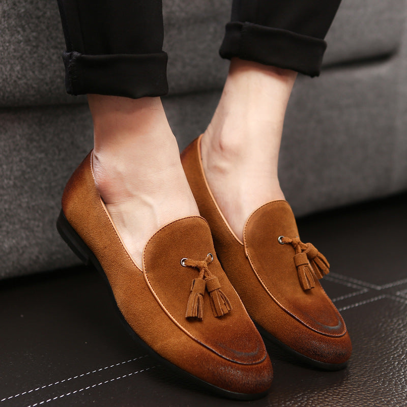 Herren-Lederhalbschuhe