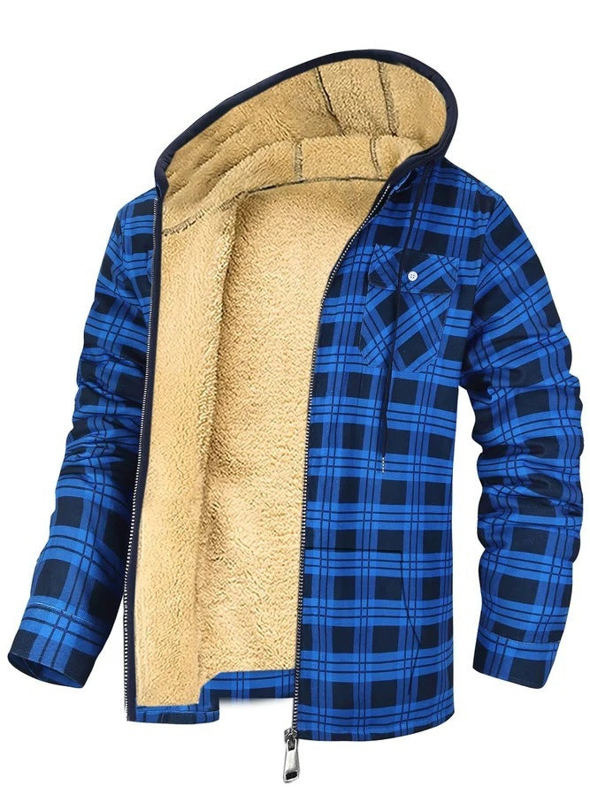 Thickened Cotton-padded Plaid
