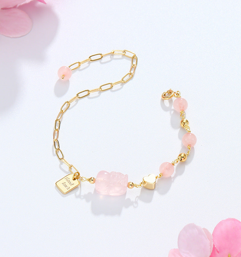 Crystal Bracelet  Crystal Korean Niche Bracelet Bracelet Pi Xiu Love Bracelet