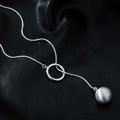 Ins Rundballring Lange Halskette