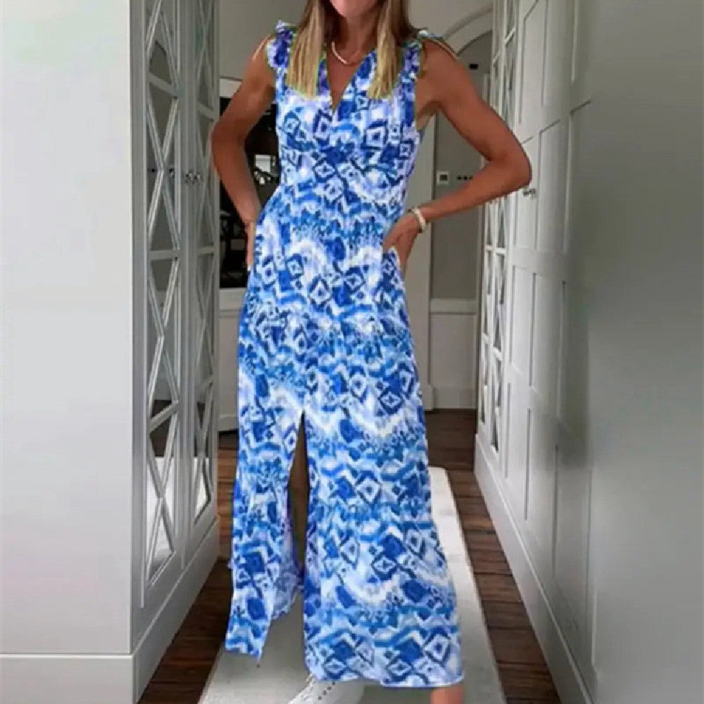 Lady Fashion Printed Dress