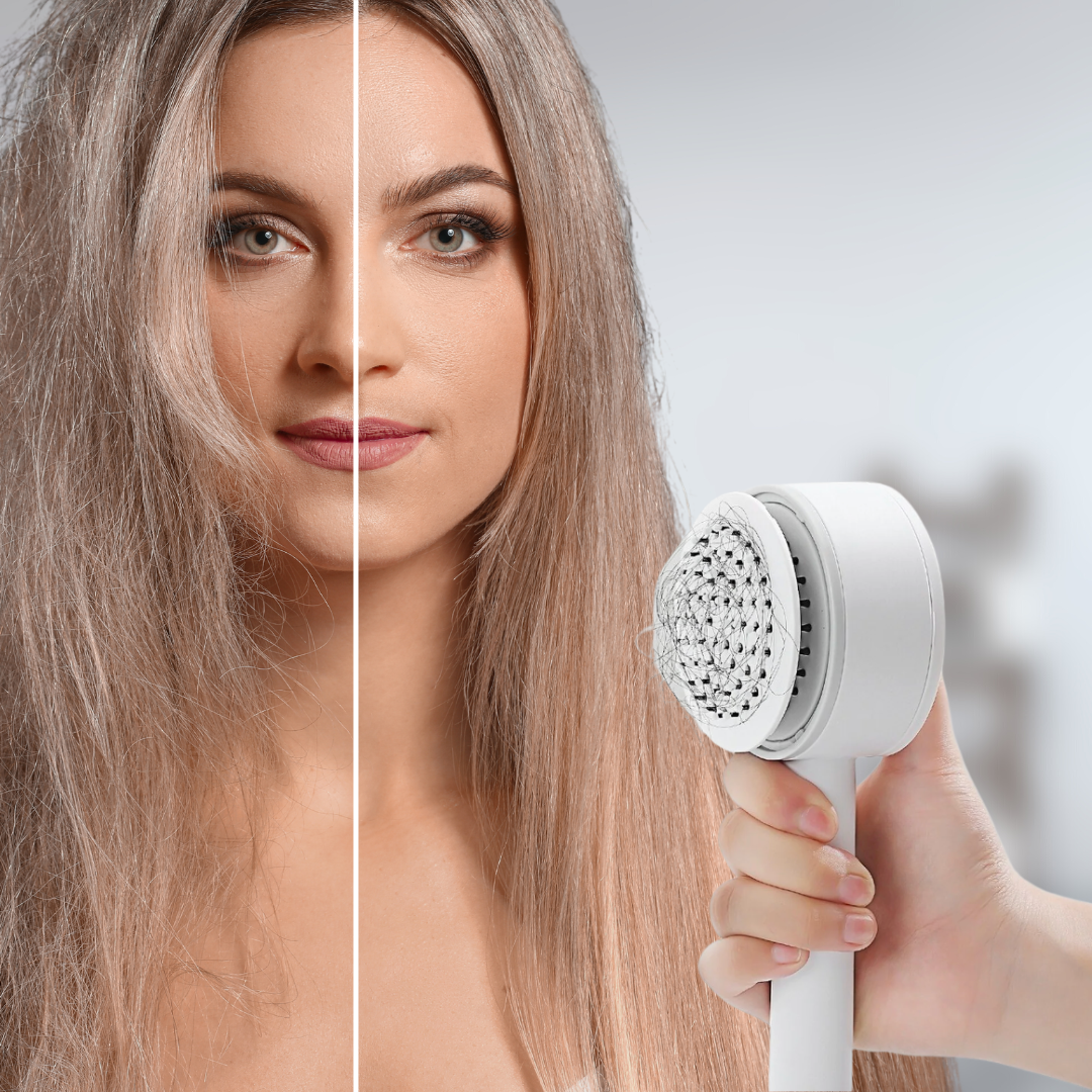 Zauberhafte Magic-Air Haarbürste | Selbstreinigende Massagebürste für strahlend gesundes Haar
