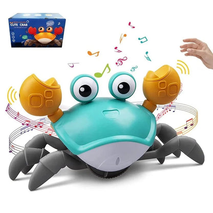 Krabbelnde Krabbe Babyspielzeug mit Musik & LED-Lichtern