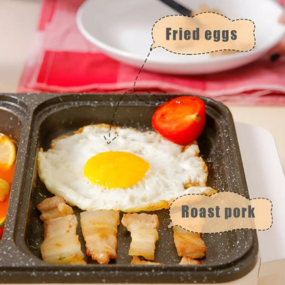 HotPot™ 2 in 1 Elektrischer Mini-Grill mit Antihaftbeschichtung