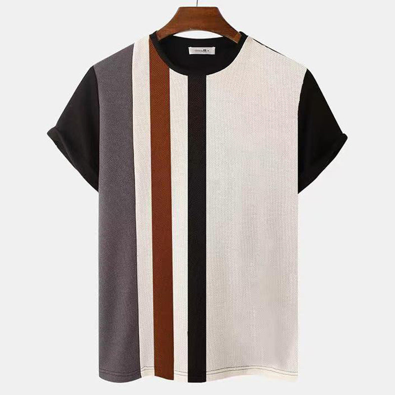 3D Gedrucktes Retro T-Shirt für Herren – Vintage Stil Kurzarm-Shirt