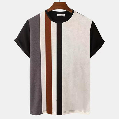 3D Gedrucktes Retro T-Shirt für Herren – Vintage Stil Kurzarm-Shirt