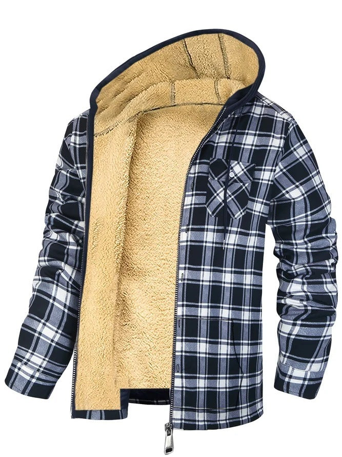Thickened Cotton-padded Plaid